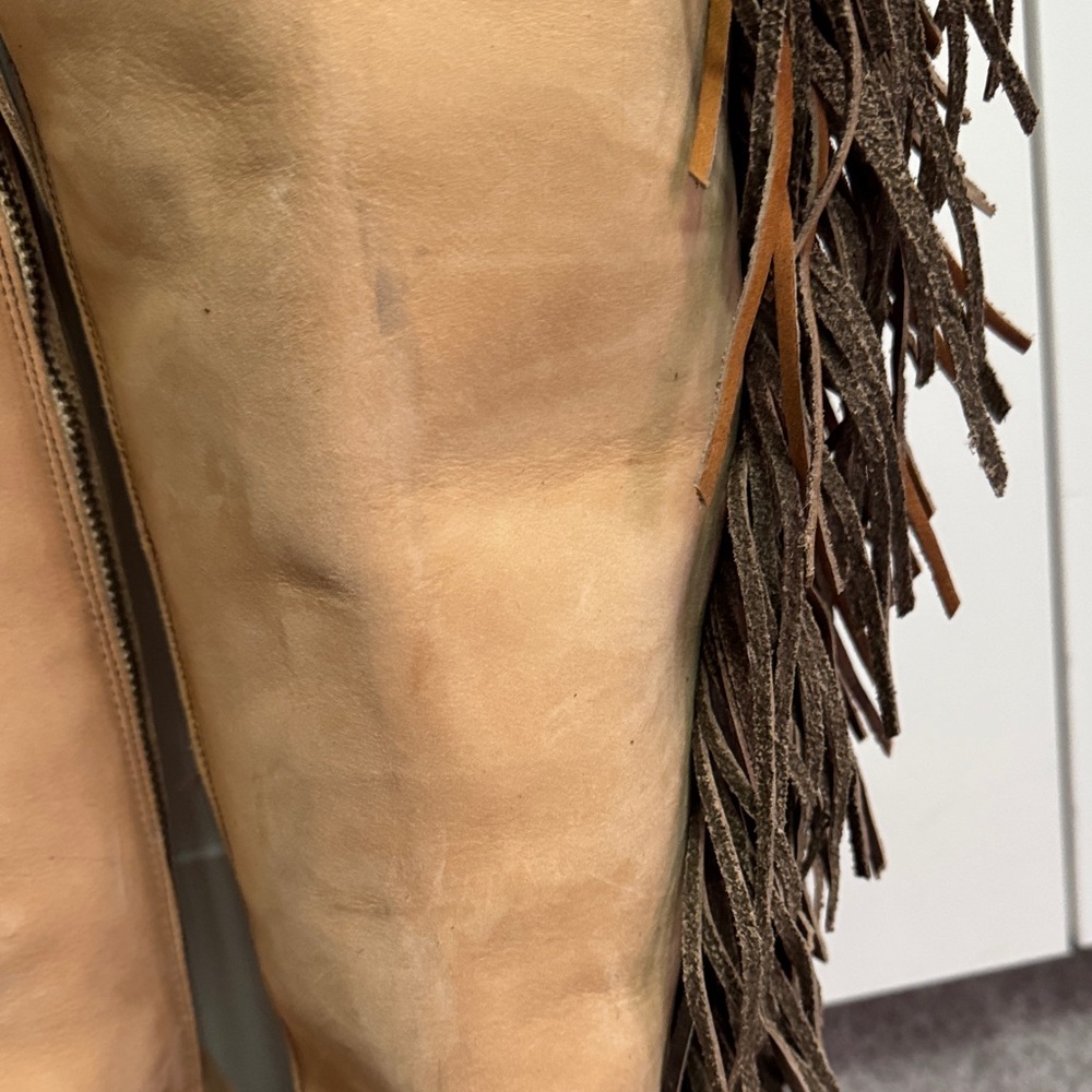 Gypsy Junkies tan fringe OTK BOOT - Picture 10 of 10